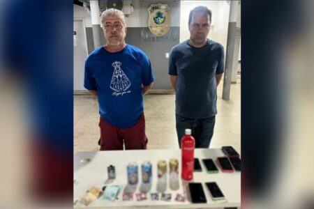 Imagem dos homens presos