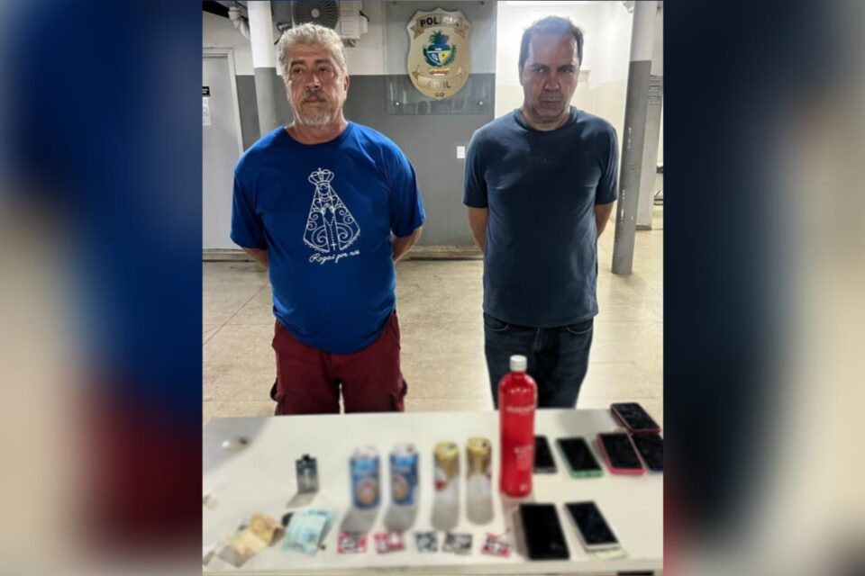 Imagem dos homens presos