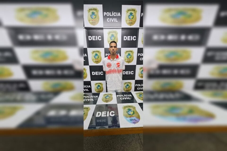 Imagem do primeiro suspeito preso