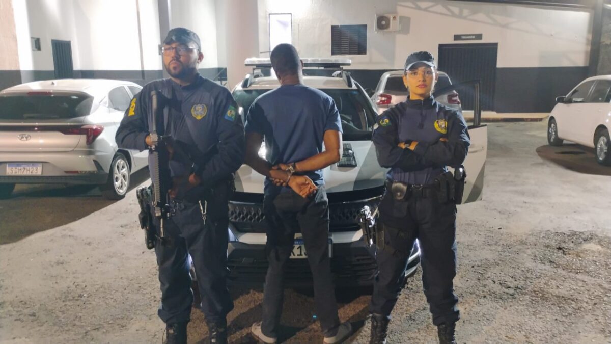 Imagem do homem preso