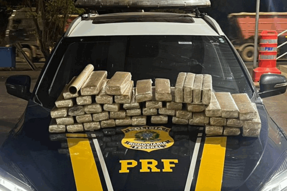 Carga de 52kg de maconha é apreendida na BR-060, em Rio Verde