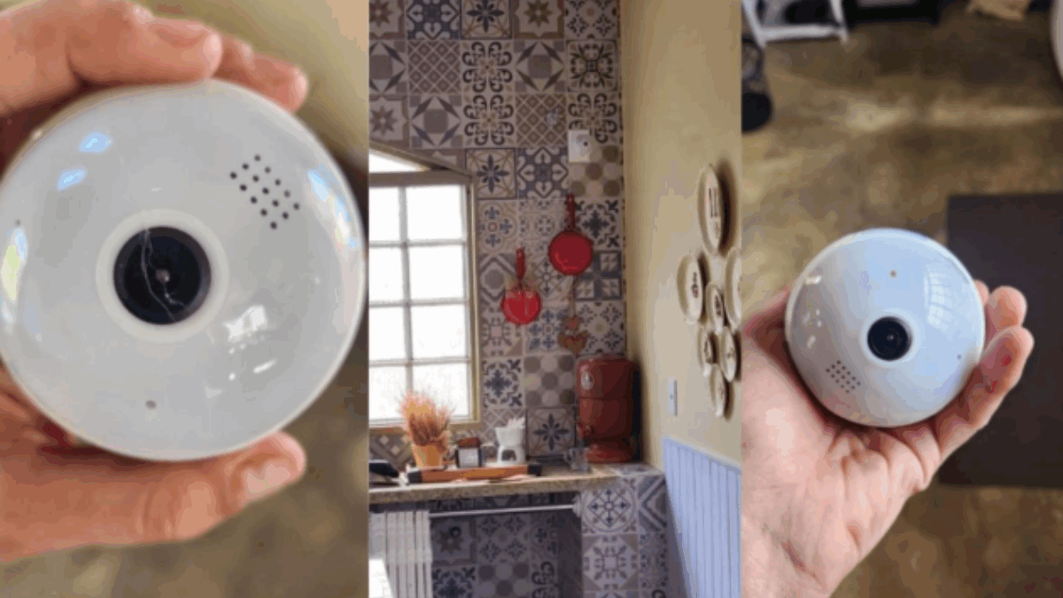 Imagem da câmera encontrada na casa alugada em Pirenópolis