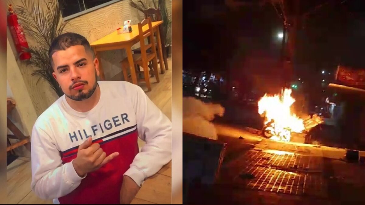 Entregador de app é atropelado de propósito durante briga de trânsito, em Goiânia Motorista do carro fugiu do local