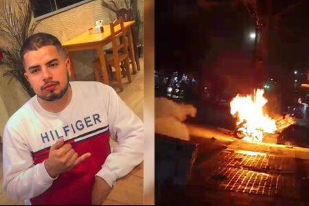 Entregador de app é atropelado de propósito durante briga de trânsito, em Goiânia Motorista do carro fugiu do local