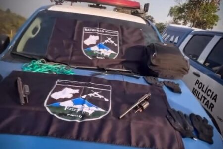 Imagem do material apreendido