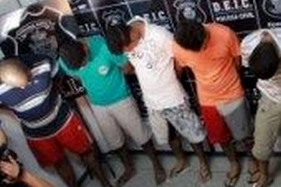 Imagem da quadrilha presa em 2013