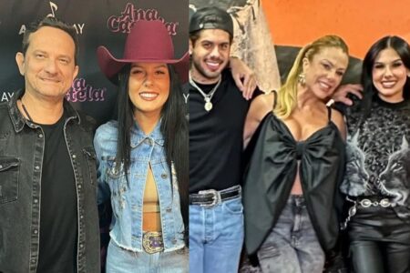 Entre sogros: entenda a relação de Ana Castela com o pai de Gustavo Mioto e a mãe de Zé Felipe Esposa de Leonardo, Poliana Rocha