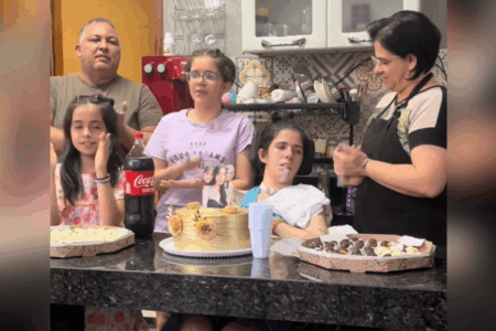 Thaís Medeiros e família