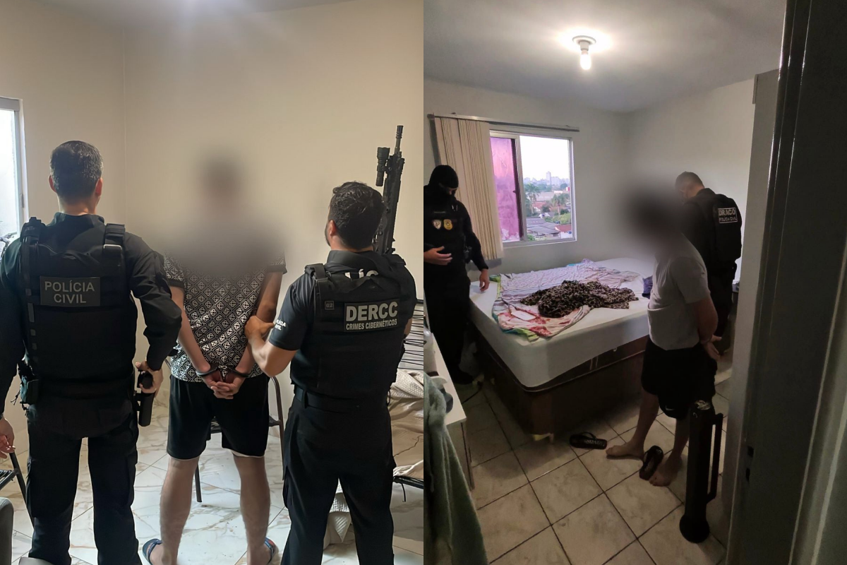 Imagens durante a ação