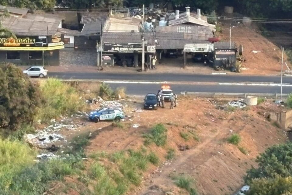 Imagem do local onde o corpo foi encontrado