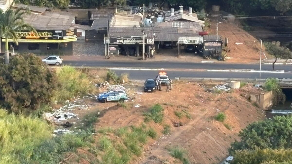 Imagem do local onde o corpo foi encontrado