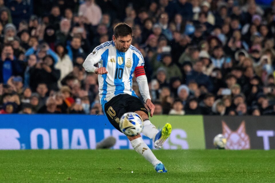 Messi em partida pela Argentina