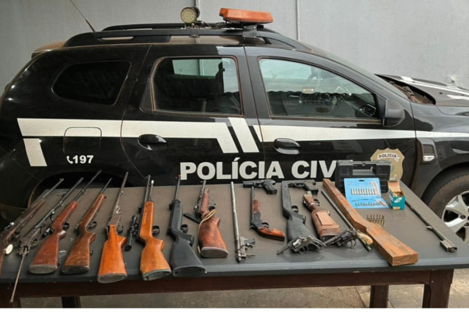 Homem é preso suspeito de manter oficina clandestina de armas em casa na cidade de Montividiu