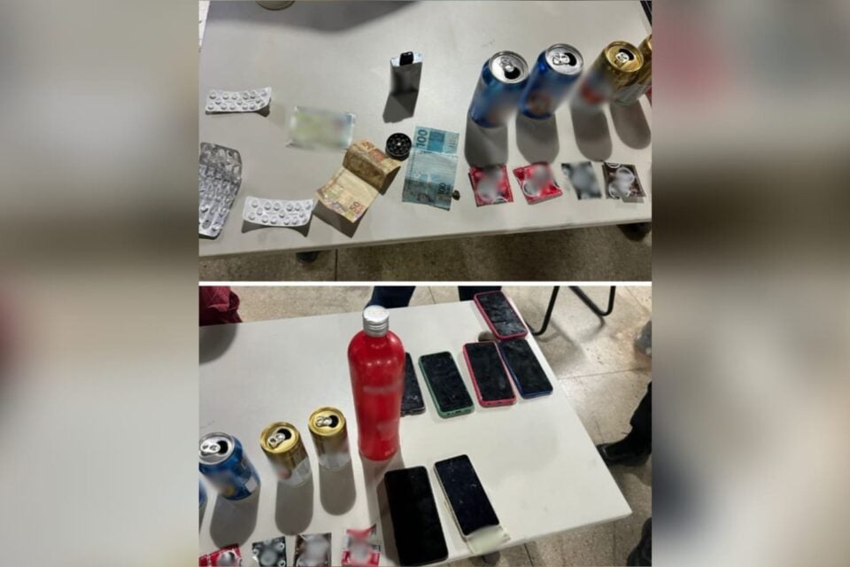 Imagem do material apreendido