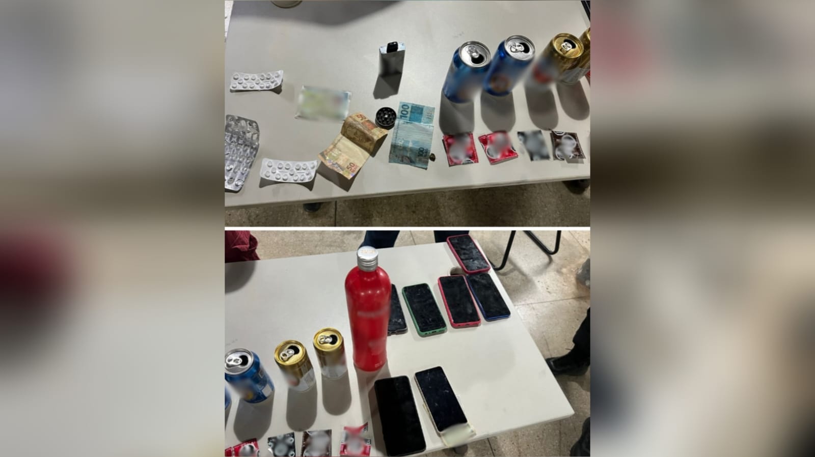 Imagem do material apreendido