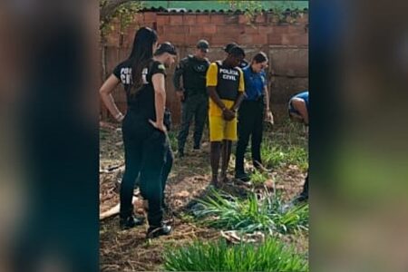 Imagem do Rildo no local do crime