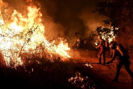 Imagem de um incêndio recente
