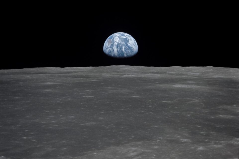 Terra vista da Lua durante a expedição Apollo 11 (Foto: Nasa)