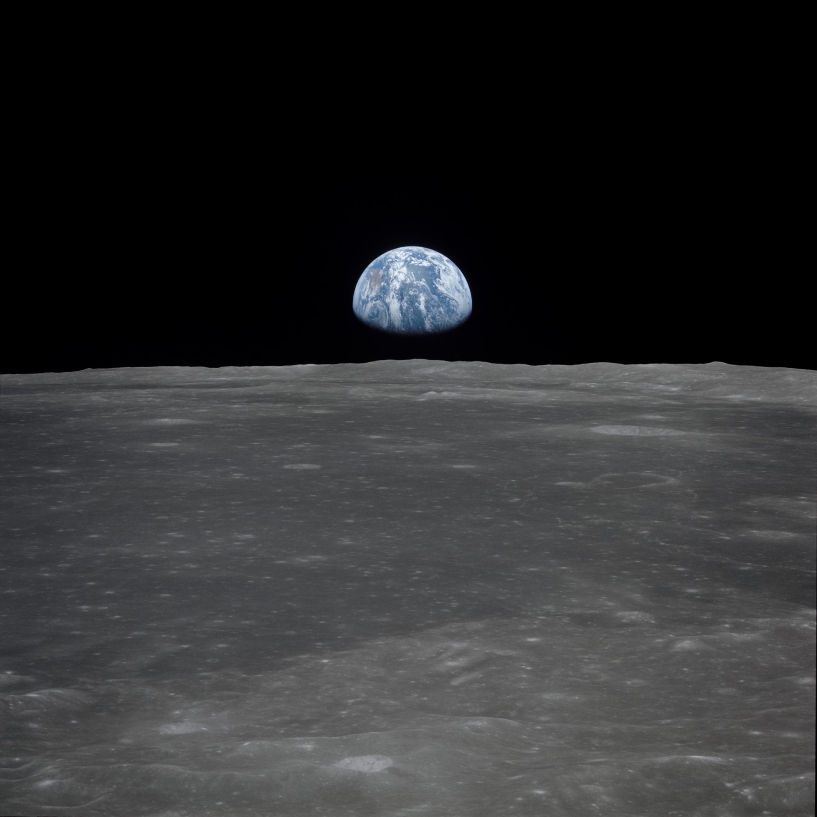 Terra vista da Lua durante a expedição Apollo 11 (Foto: Nasa)