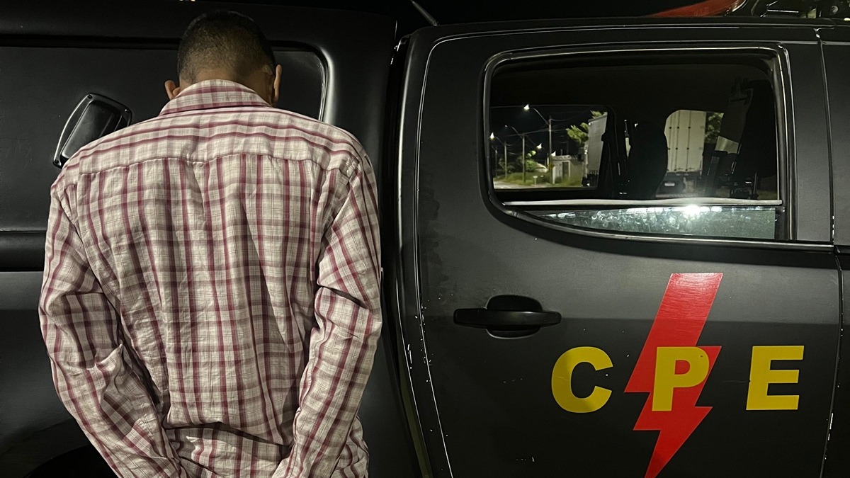 Imagem do homem preso