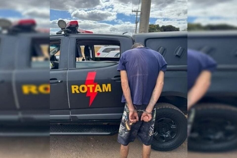 Imagem do homem preso