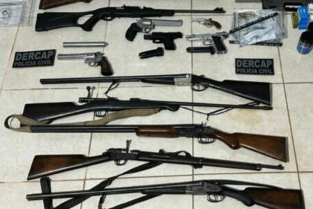 Polícia apreende armas, silenciador e mais de três mil munições em Niquelândia