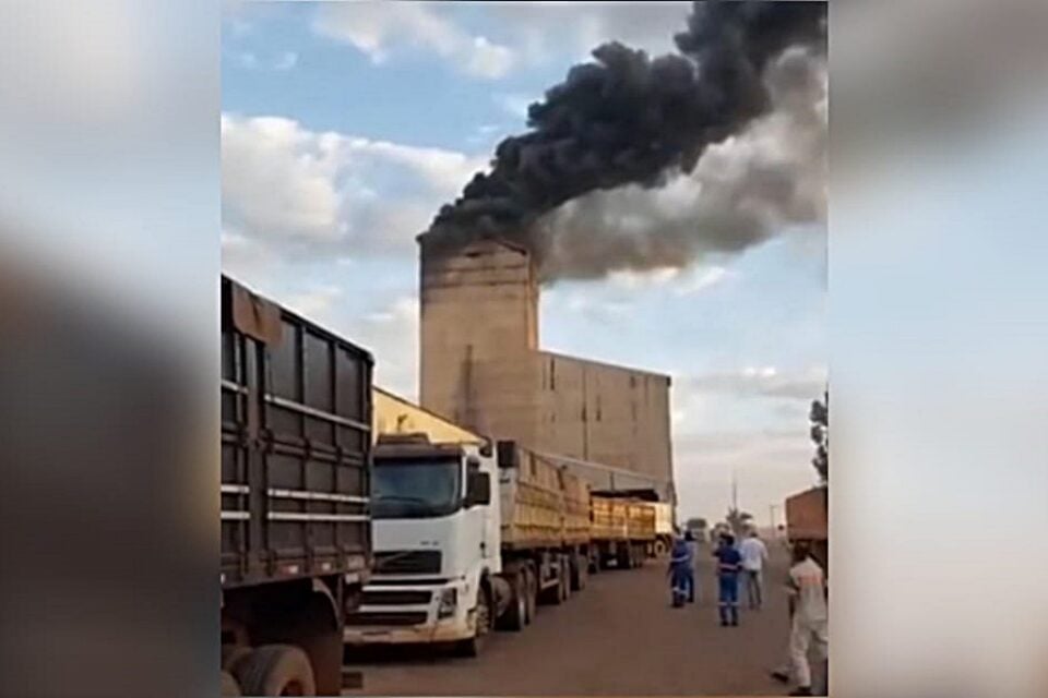 Imagem do dia do incêndio