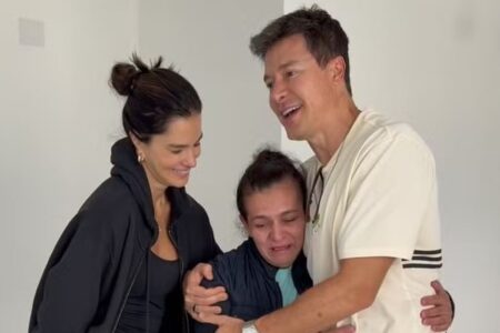 Rodrigo Faro presenteia funcionária com apartamento (Foto: Reprodução/Instagram)