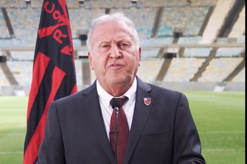Zico em pronunciamento pelo Flamengo