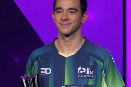 Hugo fica com a prata, mas sobe para terceiro no ranking mundial