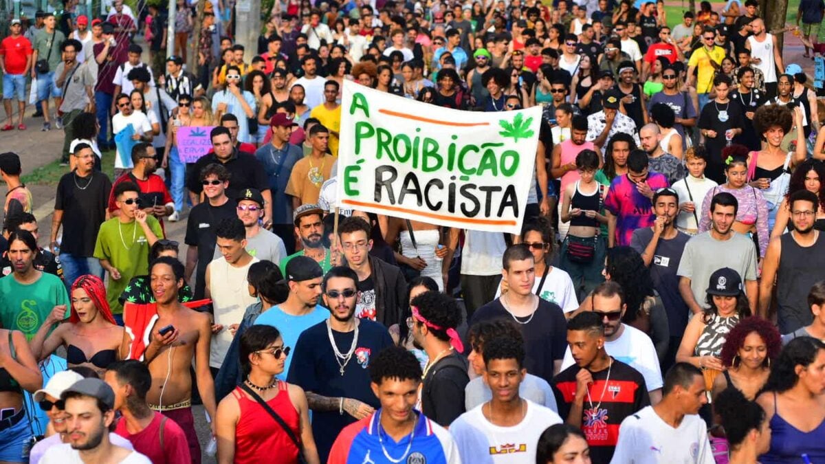 Edição 2023 da Marcha da Maconha em Goiânia (Foto: Jucimar de Sousa)