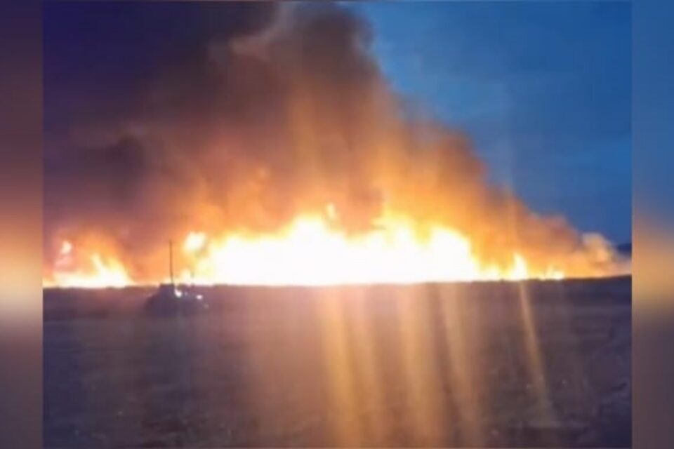 Imagem do incêndio