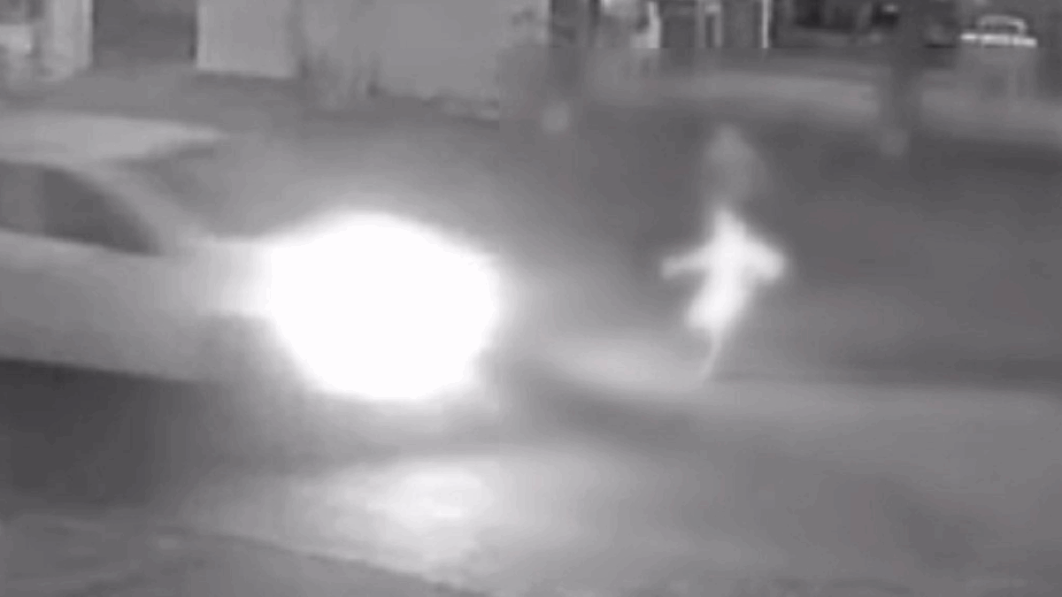 Imagem do atropelamento