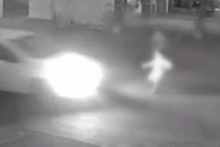 Imagem do atropelamento