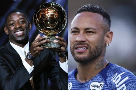 Web recupera publicação em que Neymar ri de Dembélé, vencedor da Bola de Ouro francês conquistar feito nunca alcançado pelo brasileiro