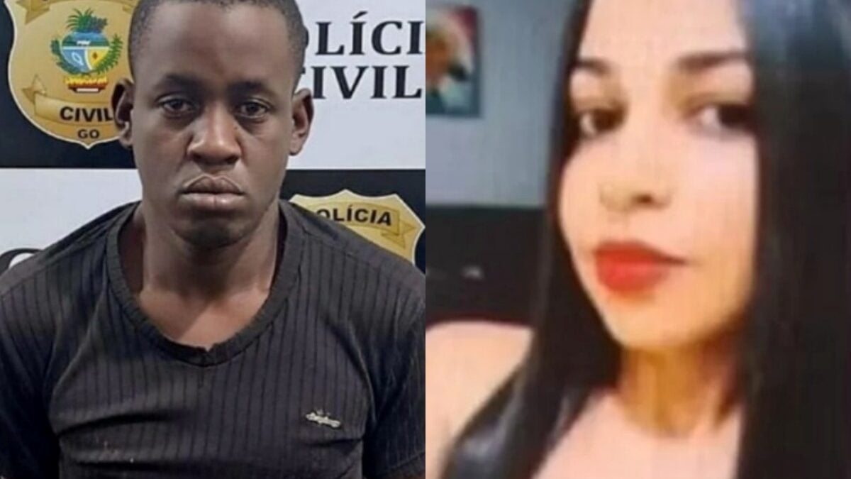 Imagem do suspeito e da vítima