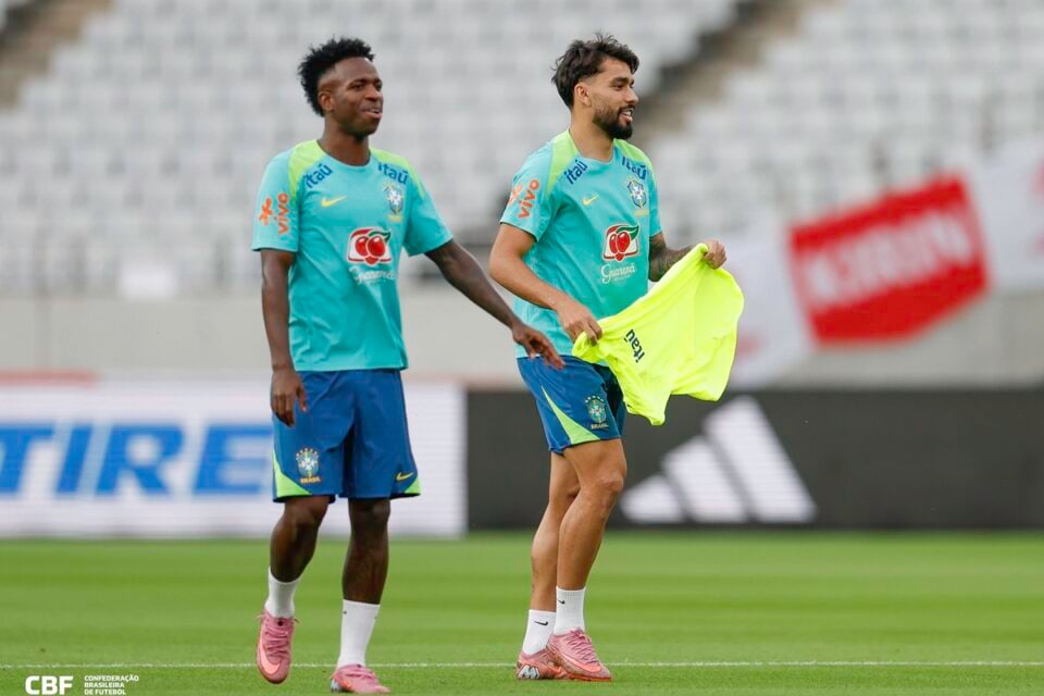 Vini Jr e Lucas Paquetá devem ser titulares na seleção brasileira