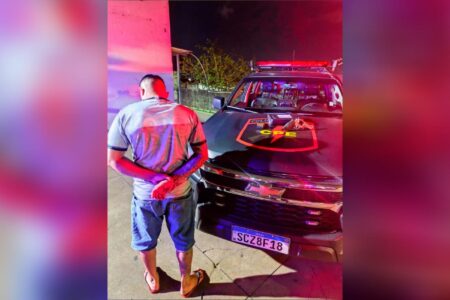 Imagem do homem preso