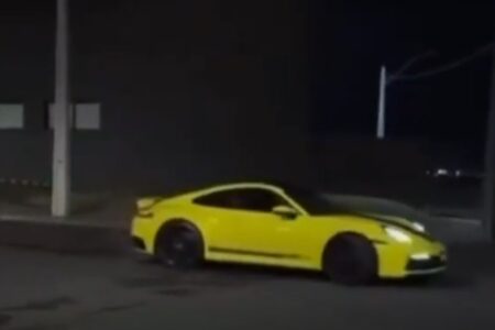 Homem é preso por realizar rachas e manobras perigosas com carro de luxo nas ruas de Rio Verde