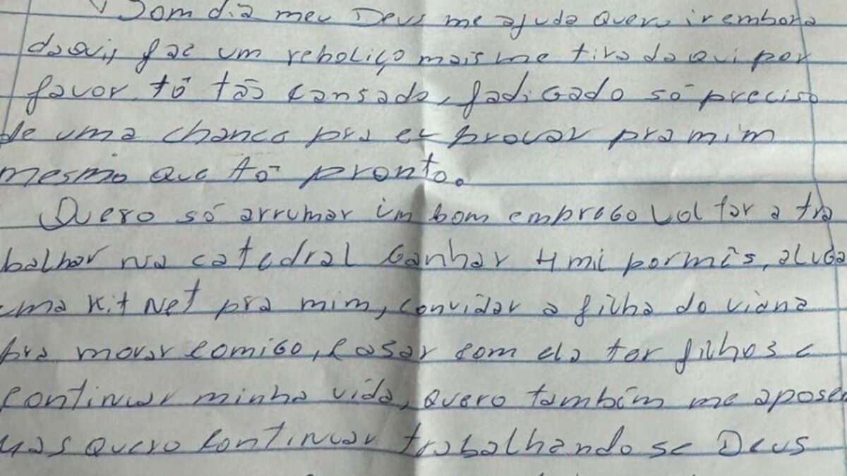 Vítima escreve carta pedindo socorro e responsável técnico de centro de reabilitação é preso em Valparaíso de Goiás