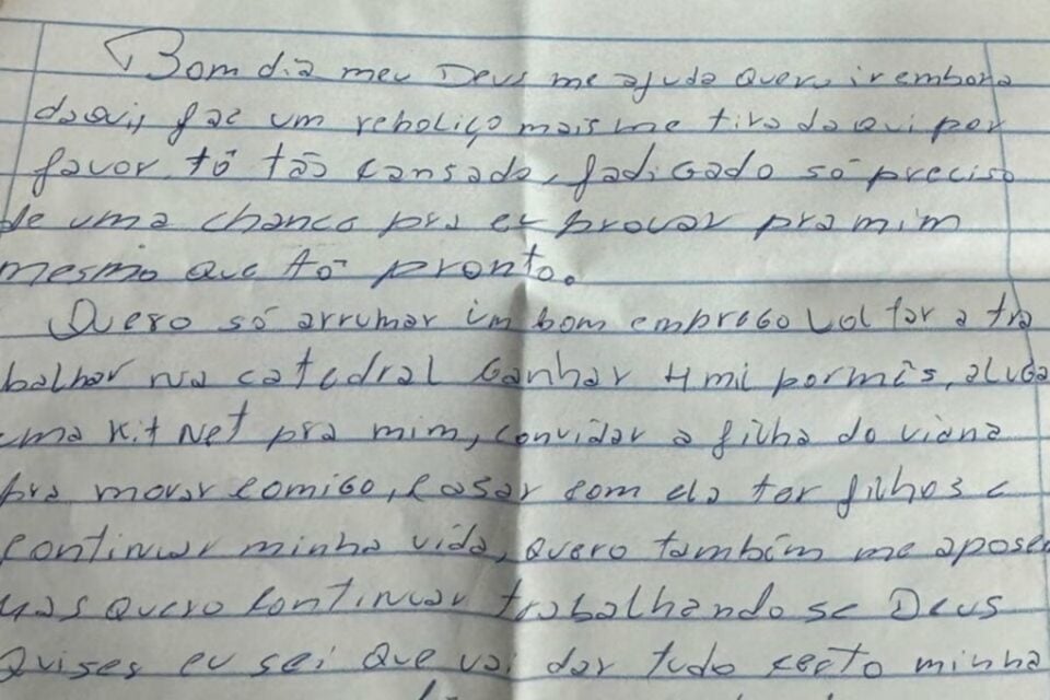 Vítima escreve carta pedindo socorro e responsável técnico de centro de reabilitação é preso em Valparaíso de Goiás