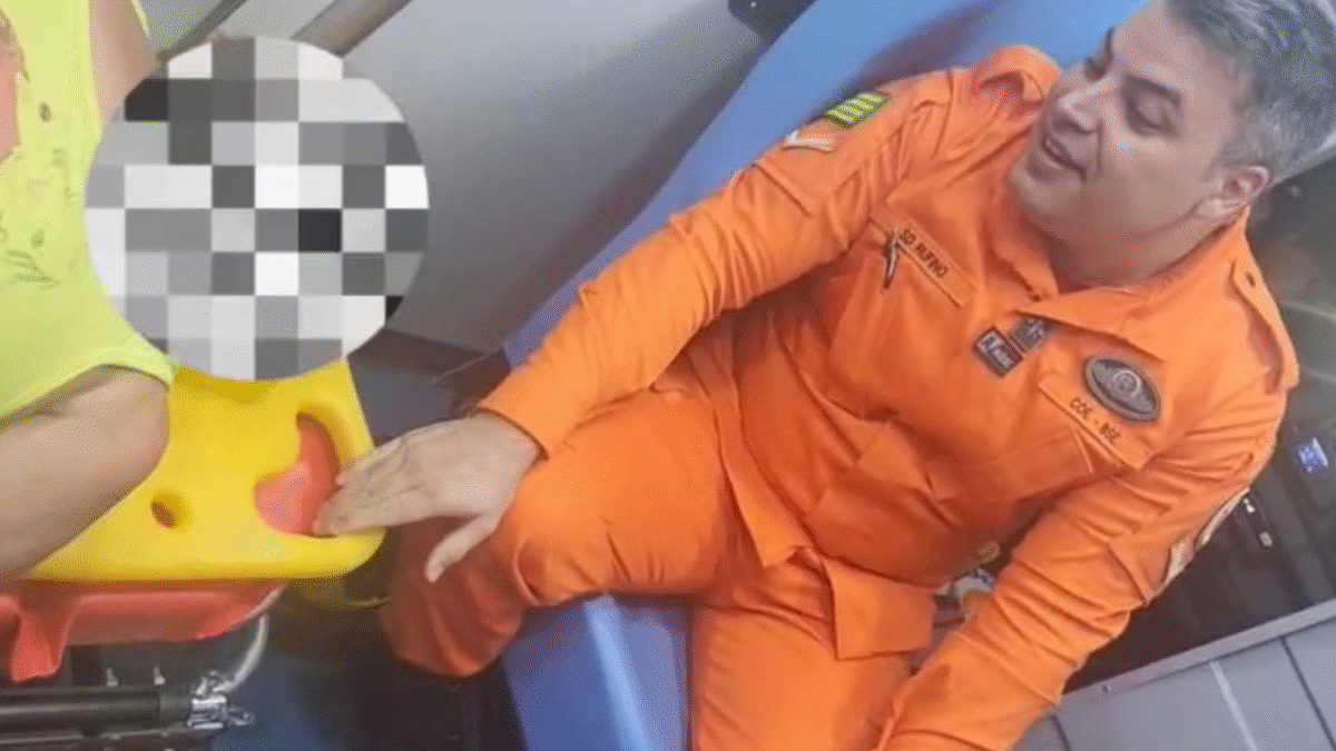 Bombeiro canta para acalmar idosa em surto após cinco horas de atendimento em Goiânia