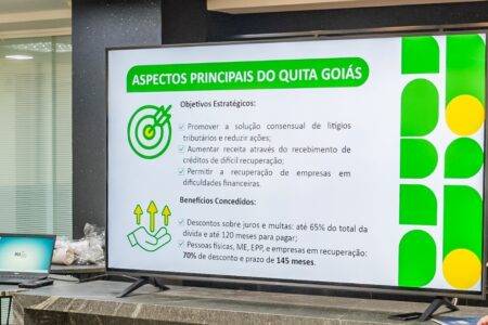 Contribuintes goianos podem negociar dívidas tributárias com desconto de até 70% e em 145 vezes