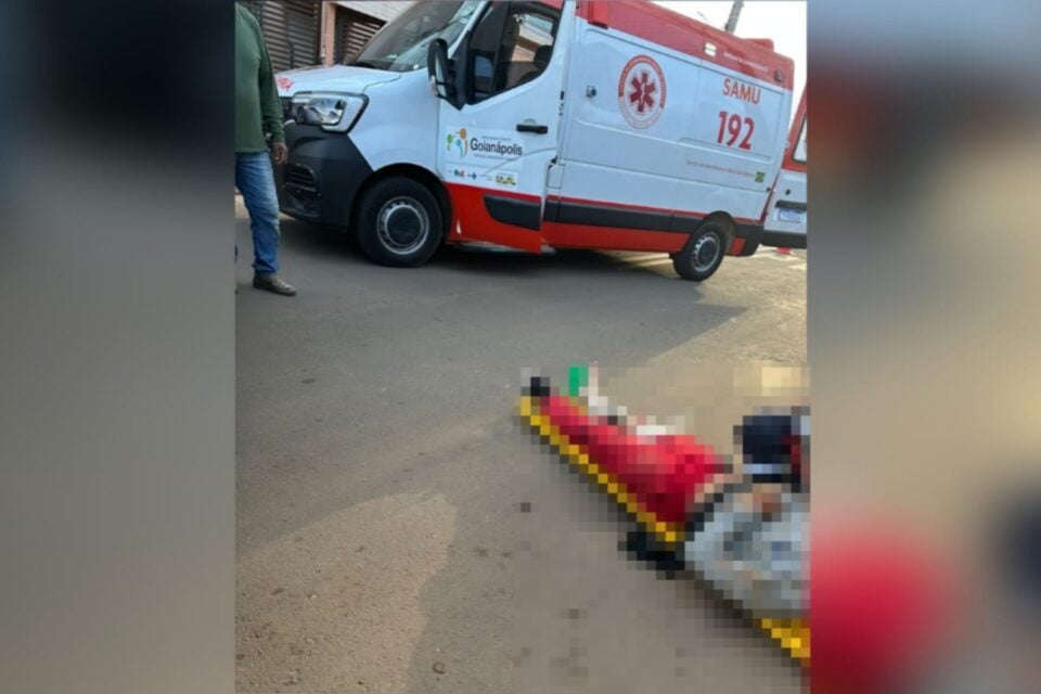 Imagem da vítima socorrida