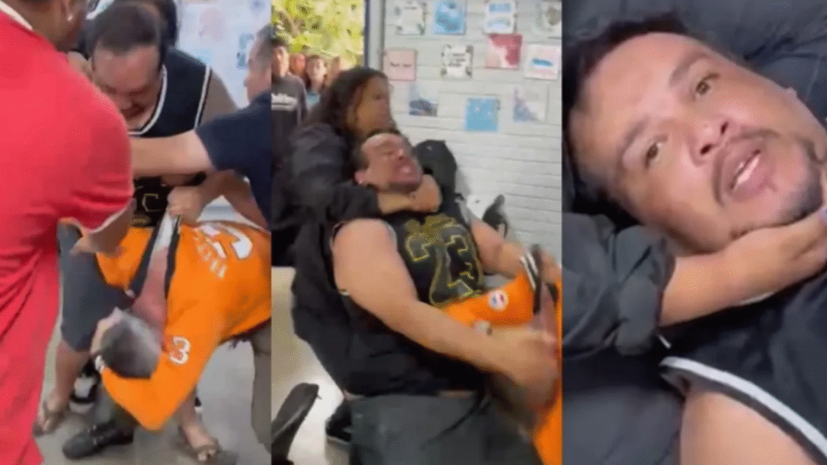 Pai de aluna agride professor por dar bronca pelo uso indevido de celular na aula; vídeo (Foto: Reprodução)