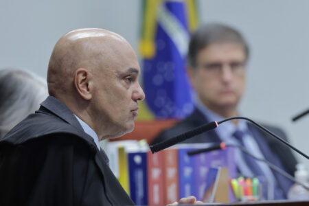 STF forma maioria para condenar réus acusados de espalhar fake news contra eleições (Foto: STF)