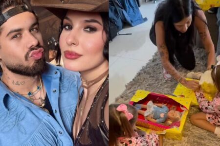 Veja quanto custa a boneca que Ana Castela deu para Maria Flor, filha de Zé Felipe e Virginia Presente faz parte de uma linha colecionável