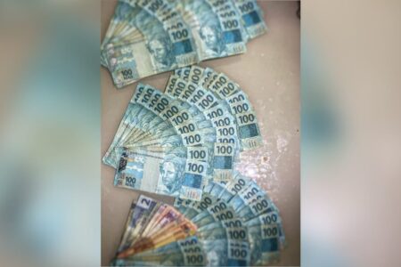 Imagem do dinheiro apreendido