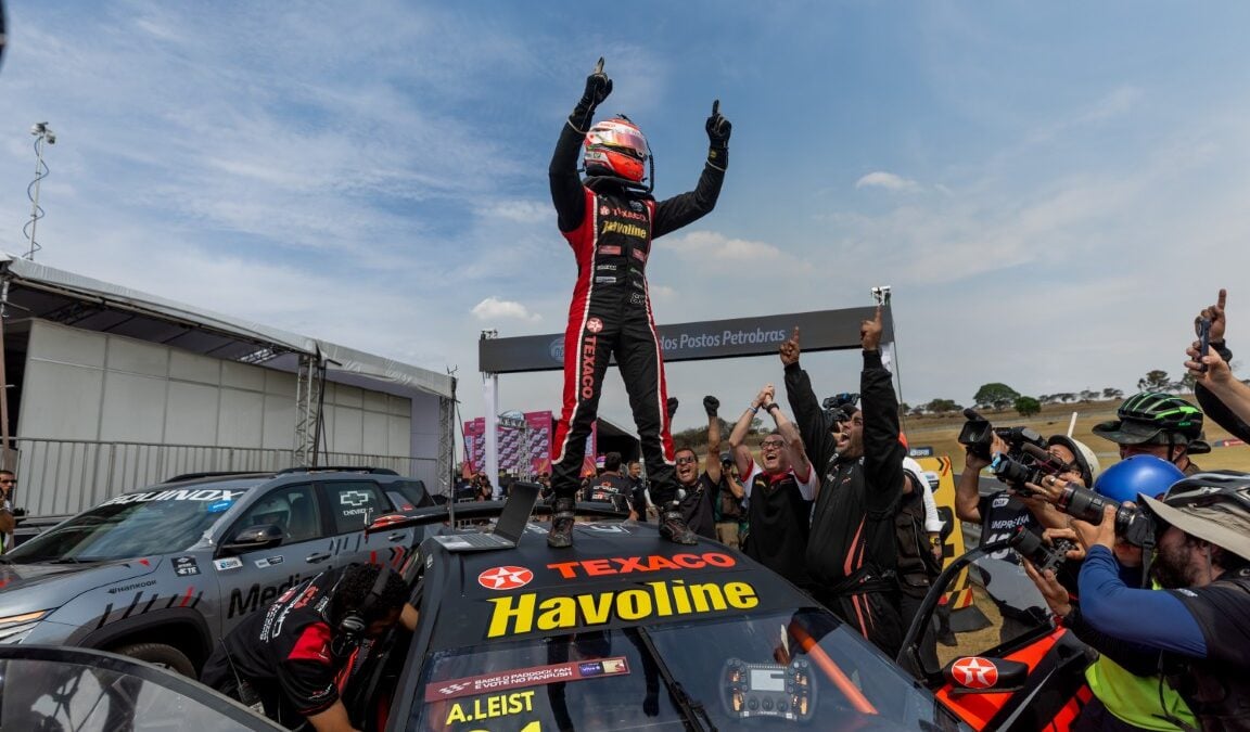 Arthur Leist, vencedor da corrida sprint no Velocitta