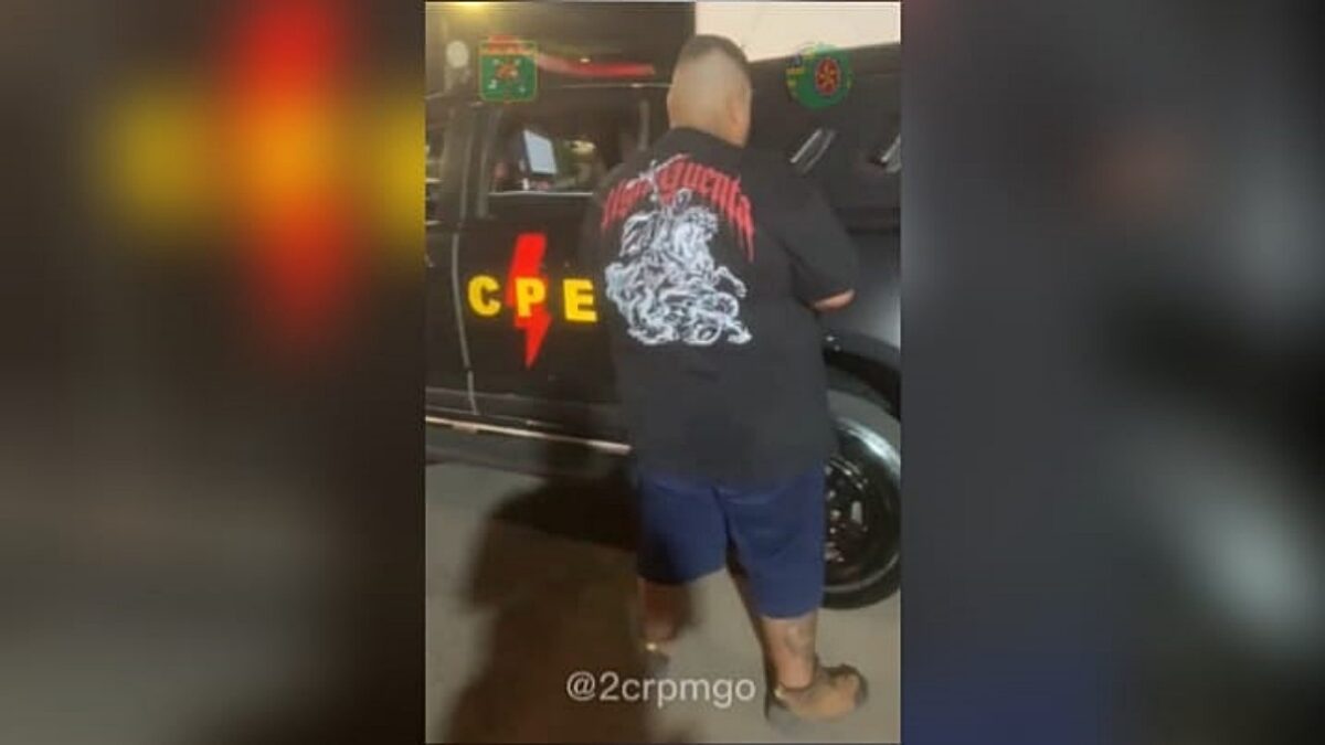 Imagem do homem preso